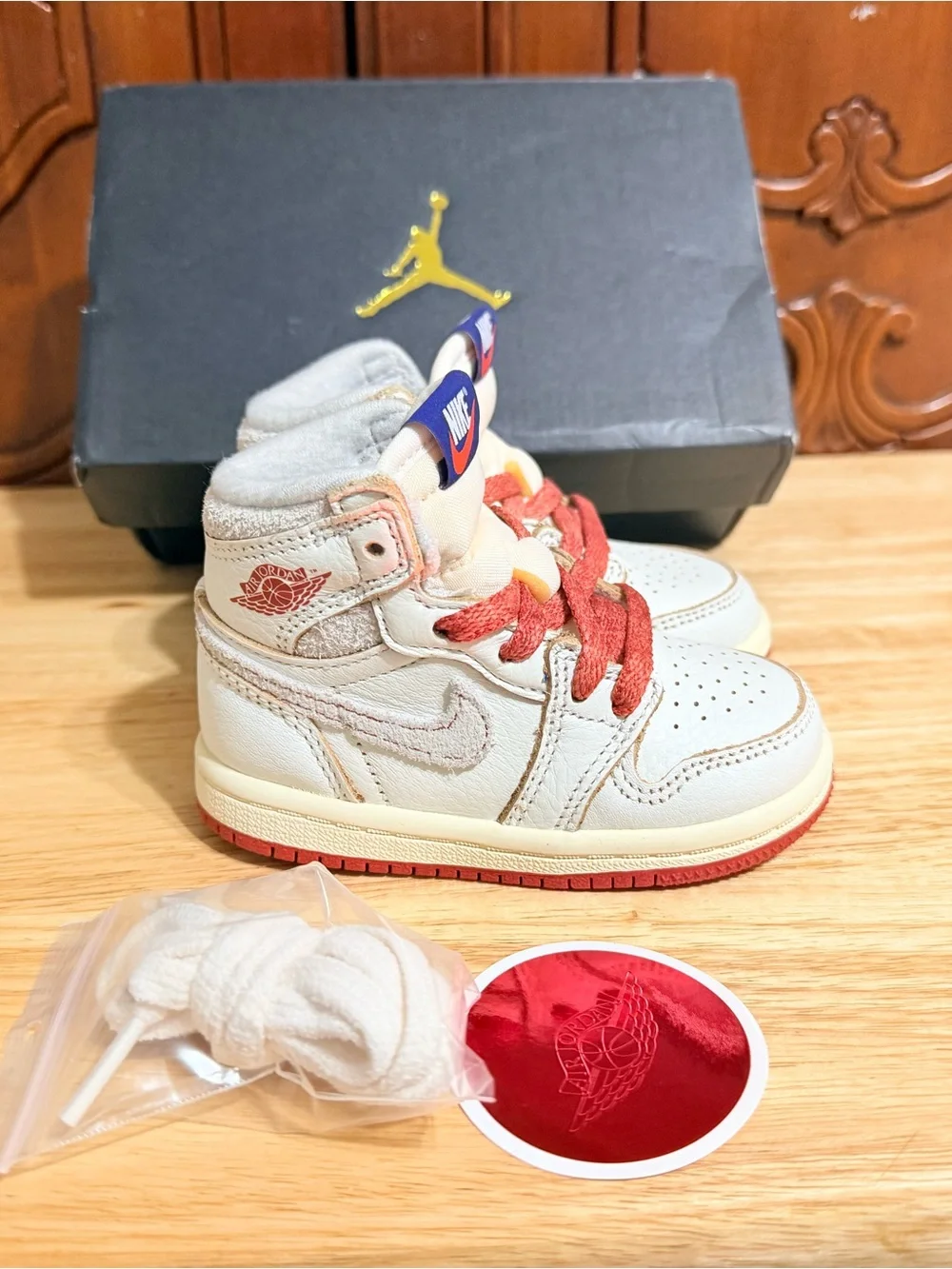 Nike Jordan 1 Retro High OG (TD) Sneakers Baby Size 5C NEW IN BOX